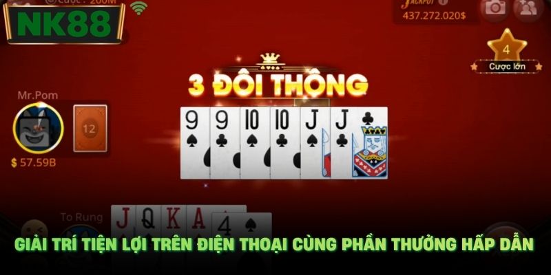 Giải trí tiện lợi trên điện thoại cùng phần thưởng hấp dẫn